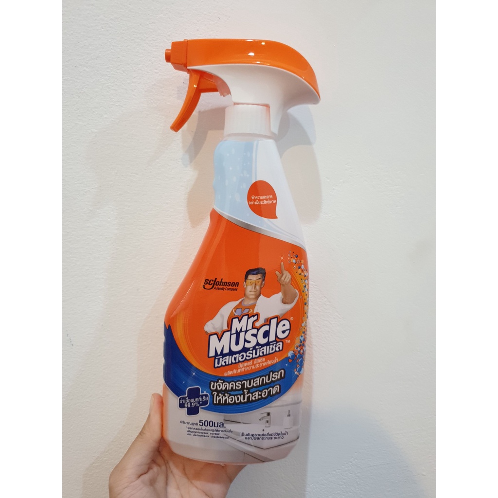 MR.MUSCLE มิสเตอร์ มัสเซิล สเปรย์ทำความสะอาดในห้องน้ำ 3อิน1 ขนาด 500