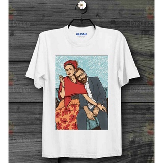 Frida Kahlo And Vincent Van Gogh Cool Ideal เสื้อยืดลําลองสําหรับ Unisex แขนสั้น B477S-5XL