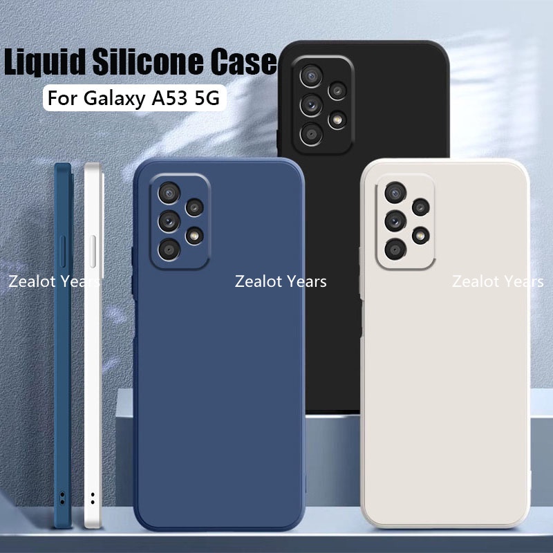 สําหรับ Samsung Galaxy A53 A15 A16 A26 A36 A56 5G 4G ใหม่ SQUARE เคสซิลิโคนเหลวกันกระแทก TPU Soft Candy ฝาหลัง