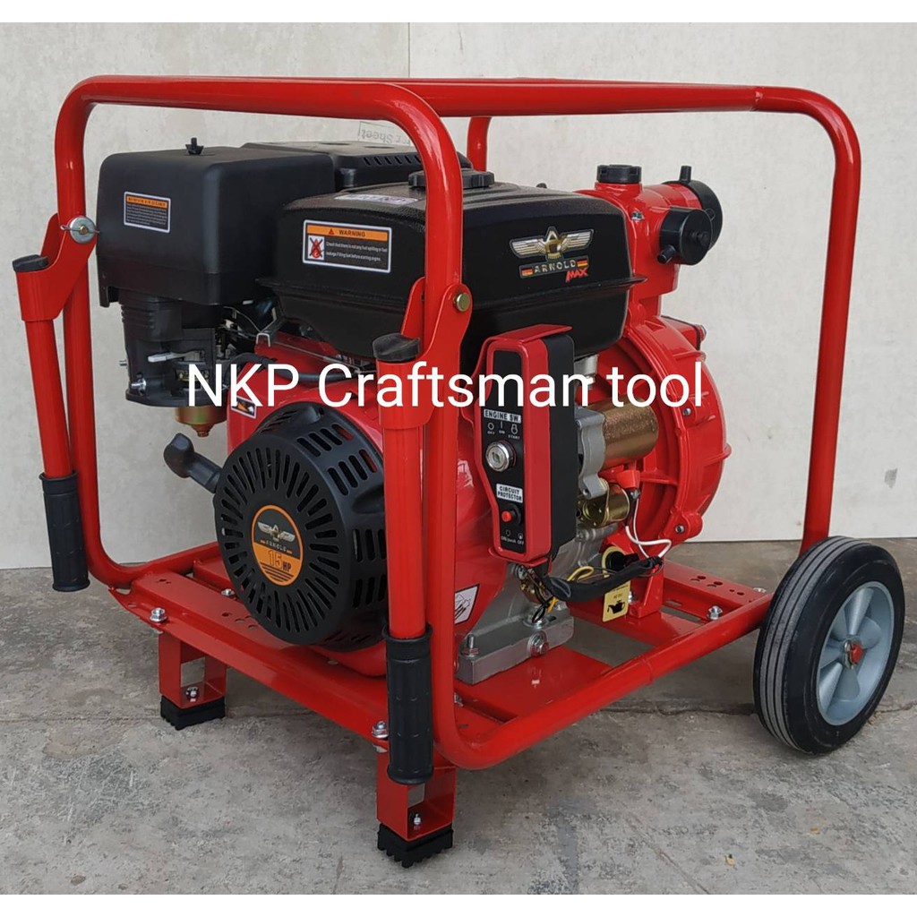 เครื่องสูบน้ำแรงดันสูงชนปั๊มดับเพลิง ARNOLD MAX PA300E 15HP สตาร์ทกุญแจ ปั๊มแรงดัน 3นิ้ว อัดสปริงเกอ