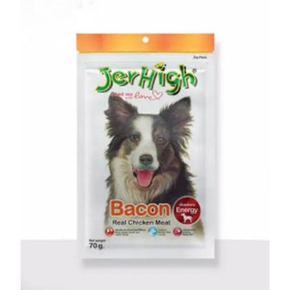 JerHigh เจอร์ไฮ เบคอน (Bacon)  60 กรัม บรรจุกล่องจำนวน 12 ซอง