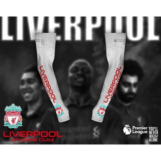 ปลอกแขนกันแดด  ลาย Liverpool มี 3 สี ดำ ขาว และ แดง