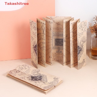 (Takashitree) โปสเตอร์ ลายแผนที่ Harry Potter สไตล์เรโทร สําหรับล่าสัตว์ 1 ชิ้น