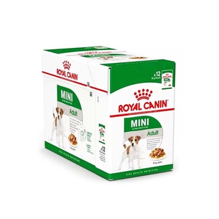 ROYAL CANIN โรยัล คานิน อาหารสำหรับสุนัขโต พันธุ์เล็ก อายุ 10 เดือน - 12 ปี 85 กรัม (แพ็ค 12 ซอง)