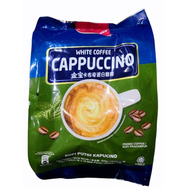พร้อมส่ง​ กาแฟ​ White​ Coffee​ Cappuccino​ตรา​  Gold​ Choice​