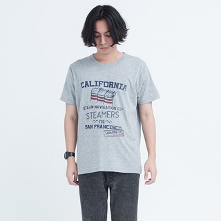 Mrmakershop เสื้อยืดผู้ชายแขนสั้น ลาย California Steamer