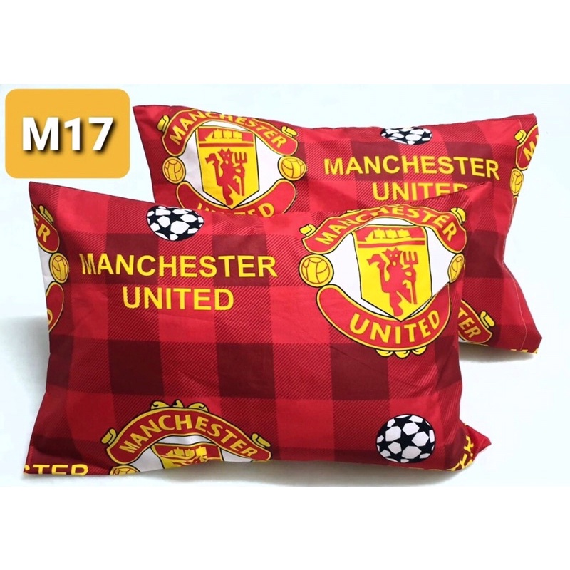 ปลอกหมอน Pillowcase (2 ผืน) ลายแมนยู ผ้า Cotton หนานุ่ม สีไม่ตก ไม่เป็นขุย พร้อมส่ง