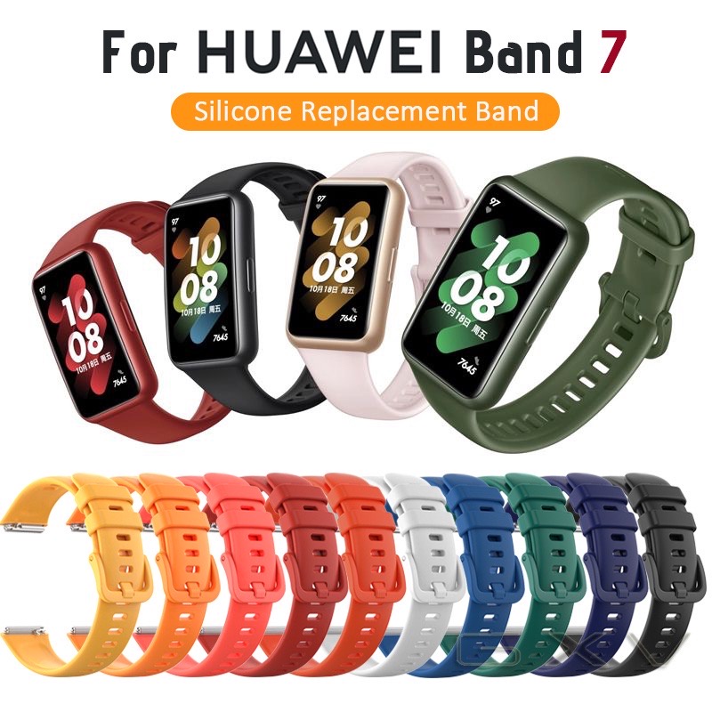 สาย Huawei band 7 ซิลิโคนนิ่ม.(เข็มขัด)