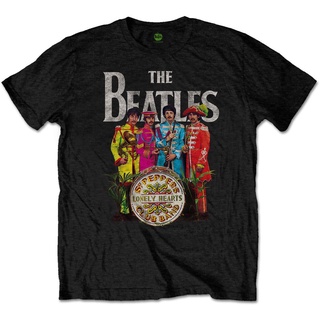 Oity4123tr เสื้อยืดลําลอง ผ้าฝ้าย แขนสั้น พิมพ์ลาย the beatlegt peppers beatles สําหรับผู้ชาย FW32W16E17869