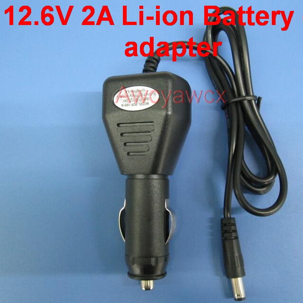 Car Charger ประแจชาร์จแบตเตอรี่รถยนต์ DC 4.2V 8.4V 12.6V 16.8V 1A 1000mA 2A 2000mA 18650 Li-ion LiPo