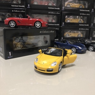 รถจำลอง โมเดลรถยนต์ Model Car 1:24 Collectors Series Porsche Boxster S (Convertible) สีน้ำเงิน สีแดง สีเหลือง สีดำ