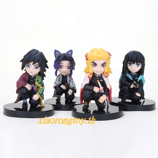 ฟิกเกอร์โมเดล Demon Slayer Kimetsu No Yaiba Q Posket Kamado Tanjirou Kamado Nezukoatsu 4 ชิ้น / ชุด