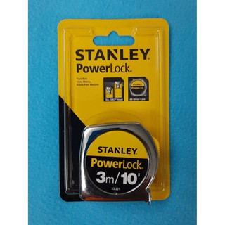 ตลับเมตร STANLEY 231(TA106) PowerLook ยาว 3m/10’x1/2” (3x12.5mm) รับประกันของแท้แน่นอน100%