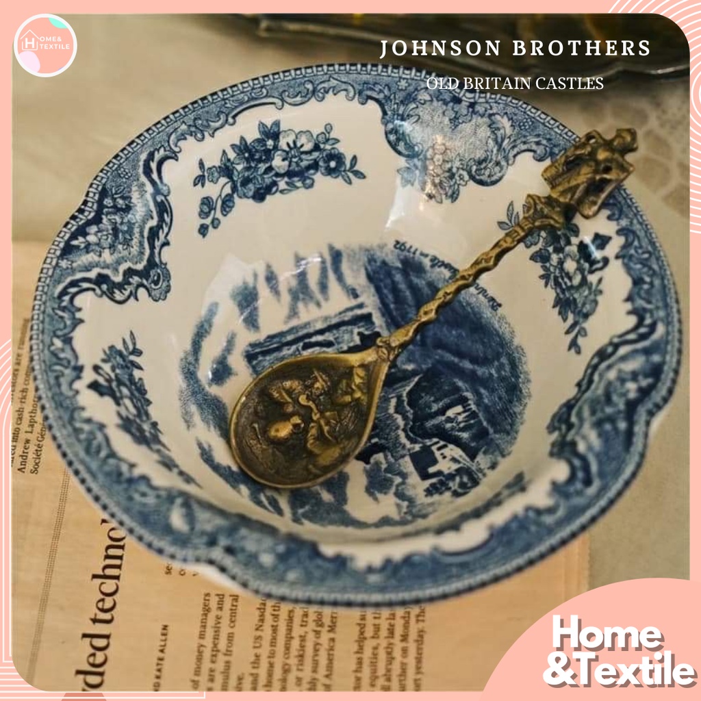 จานชามเซรามิค วินเทจ Johnson brothers Old Britain castles |