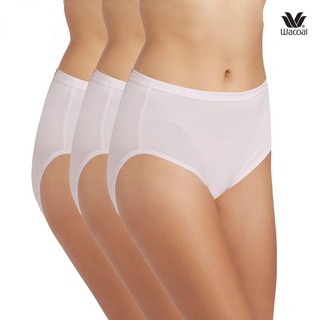 Wacoal Panty กางเกงใน ทรงเต็มตัว ขอบเรียบ สีชมพู (CP) (3 ตัว) กางเกงในผู้หญิง ผู้หญิง วาโก้ เต็มตัว รุ่น WU4M01 WU4C34