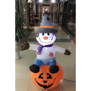 ตุ๊กตาเป่าลมฮาโลวีน มีไฟ ขนาดใหญ่ ฮาโลวีน ฟักทองเป่าลม Halloween