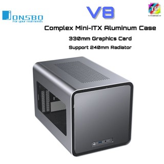 (พรี)Jonsbo V8 Mini-ITX Case เคสขนาดเล็กรุ่นล่าสุด มีสีดำและสีเทา