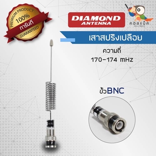 เสาสปริงเปลือย Daimon ขั้ว BNC ความถี่ 170-174 mHz