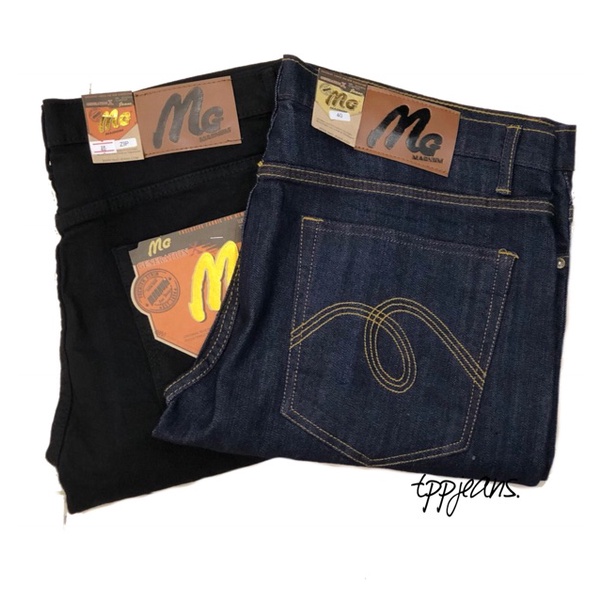 JEANSEXPRESS MG (Size38-62 )กางเกงยีนส์ขายาวไซส์ใหญ่ ผ้ายืด ทรงกระบอกเล็ก สวมใส่สบาย รับชำระปลายทาง