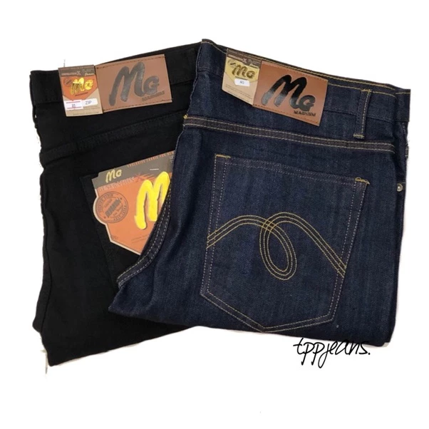 JEANSEXPRESS MG (Size38-62 )กางเกงยีนส์ขายาวไซส์ใหญ่ ผ้ายืด ทรงกระบอกเล็ก สวมใส่สบาย รับชำระปลายทาง