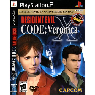 แผ่นเกมส์ Resident Evil Code Veronica X PS2 Playstation2 คุณภาพสูง ราคาถูก