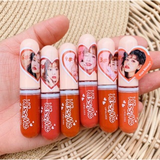 Kiss Beauty Lipgloss ขนาด4กรัม เนื้อแมตช์ติดทน มีทั้งหมด6เฉดสี