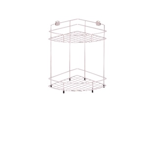 WS ตะแกรงชั้นวางของอเนกประสงค์สแตนเลส304เข้ามุม 2 ชั้น รุ่น WR-5202 ขนาด 60 ซม.