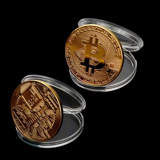 Bitcoin Collectible Coin(Gold/Silver Plated) + Protective Case