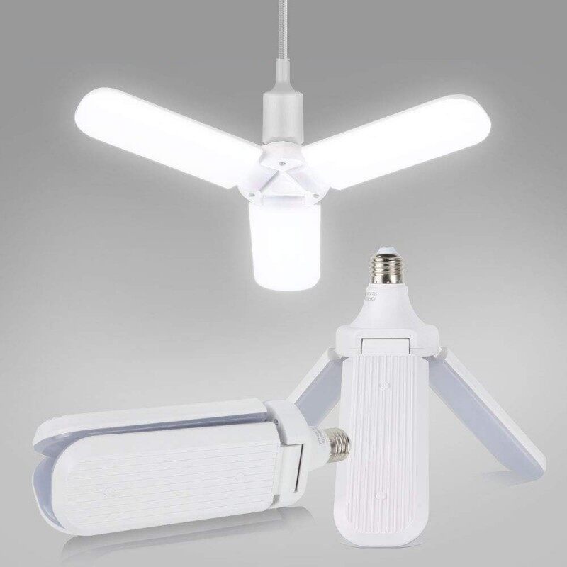 หลอดไฟ LED ทรงใบพัด พับได้ Fan Blade LED Bulb 45W แบบ3ใบพัด 80W แบบ4ใบพัด 100W แบบ5ใบพัด