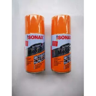 Pack2 SONAX 300 ml โซแนก น้ำยาครอบจักรวาลขนาด 300 ml สเปรย์​หล่อ​ลื่น น้ำมันอเนกประสงค์ Mos 2 Oil