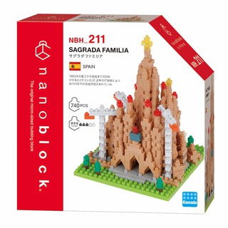 ของแท้จากญี่ปุ่น🧡 Kawada NBH 211 Nanoblock Sagrada Familia (Spain) นาโนบล็อคซากราดาฟามีเลีย