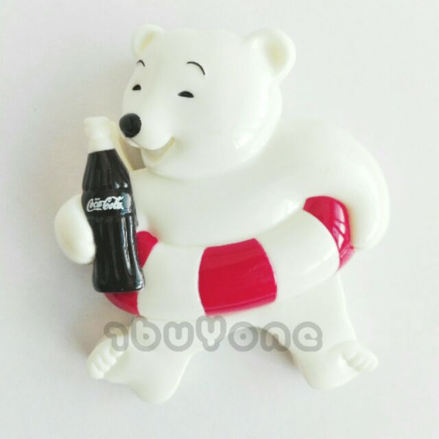 ที่หนีบ แม่เหล็กติดตู้เย็น หมีขั้วโลก ของสะสม โค้ก โคคา โคล่า COKE COCA COLA Las Vegas ของสะสมโค้ก ข