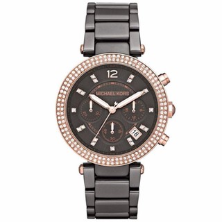 Michael Kors Gunmetal Swarovski Crystal รุ่น MK5539 (สีดำ)