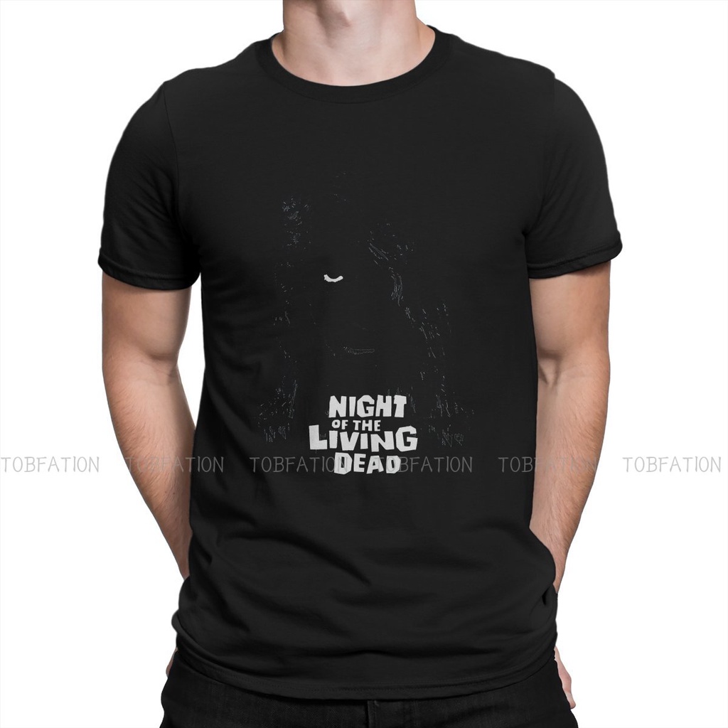 เสื้อยืดคอกลม ผ้าฝ้าย พิมพ์ลายกราฟฟิค the Walking Dead Rick TV Night of the Living สไตล์วินเทจ ขนาดใ