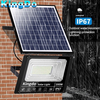 Solar light IP67 200Wไฟโซล่า ไฟสปอตไลท์ กันน้ำ ไฟ Solar Cell ใช้พลังงานแสงอาทิตย์