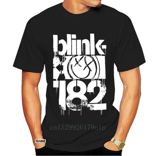 เสื้อยืด พิมพ์ลาย Blink 182 3 Bars สีดํา แฟชั่นฤดูร้อน สําหรับผู้ชายS-5XL