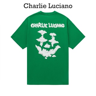 Charlie Luciano เสื้อยืดแขนสั้น พิมพ์ลายก้อนเมฆ แฟชั่นฤดูร้อน สําหรับผู้ชาย