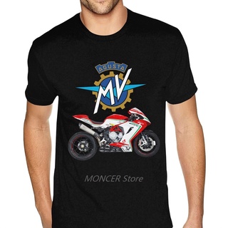 เสื้อยืดโอเวอร์ไซส์GILDAN [ขายดี] เสื้อยืดแขนสั้น ผ้าฝ้าย 100% พิมพ์ลาย MV Agusta F3 675 สีดํา สําหรับผู้ชาย ไซซ์ 4XLS-3