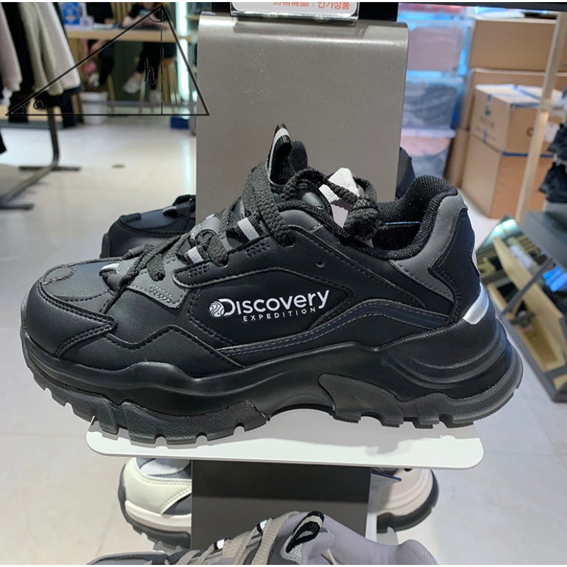 ✉Priority Quality Discovery Expedition All Black Black Grey White Old Daddy Shoes Kong Liu Same Style Hiking Running Sho
