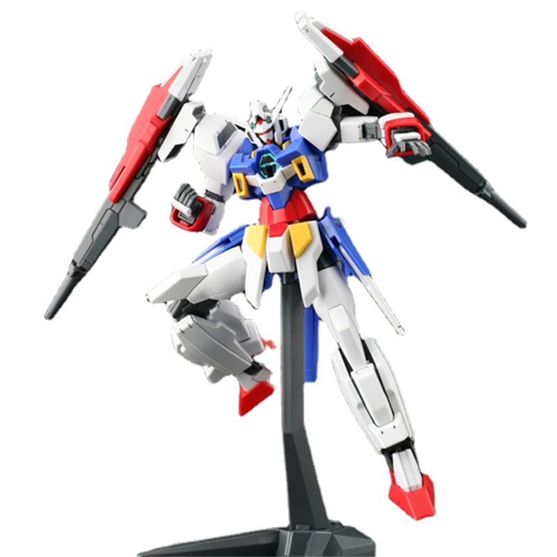 Bandai Gundam HG 1/144 AGE 2 DOUBLE Bullet Action Model Kit PVC Anime Figure ของเล่นของสะสมสำหรับเด็ก