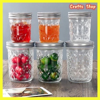 🔥🔥Hot  Sale 🔥🔥Mason Glass Jam Jars ข้าวโอ๊ตอาหารเช้าแก้วน้ำผึ้ง Bird s Nest Canning Jars Milkshakes โยเกิร์ตไอศกรีมส