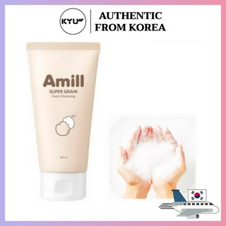 Amill Super Grain โฟมล้างหน้า ทําความสะอาดผิวหน้า 100 มล | Amill Super Grain Foam Cleansing 100ml