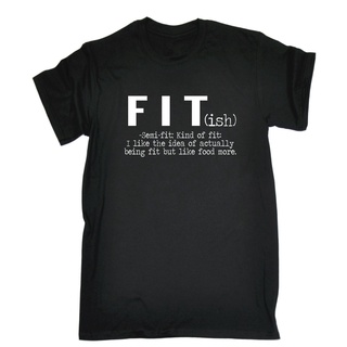 เสื้อผ้าผชเสื้อยืด พิมพ์ลาย Ish Like The Idea Like Food More สําหรับออกกําลังกายS-5XL