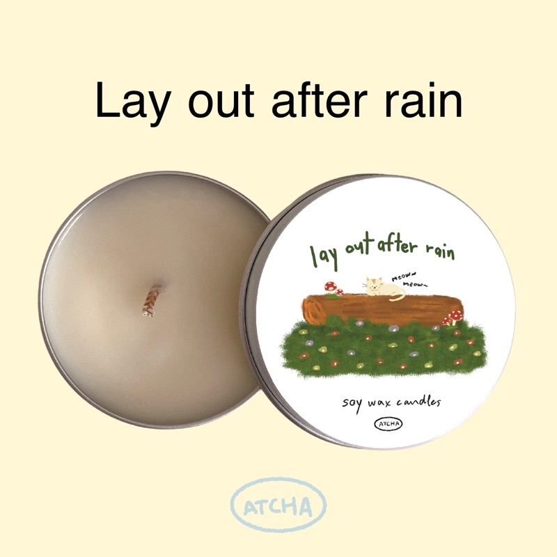 #เทียนหอม #เทียนหอมไขถั่วเหลือง #ของขวัญ #กลิ่นหลังฝน #กลิ่นหญ้าใบเขียว