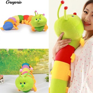 Gregorio น่ารักที่มีสีสัน Inchworm หนอนตุ๊กตาเด็กนุ่มนุ่มสบายเด็กตุ๊กตาโยนของเล่นหมอน