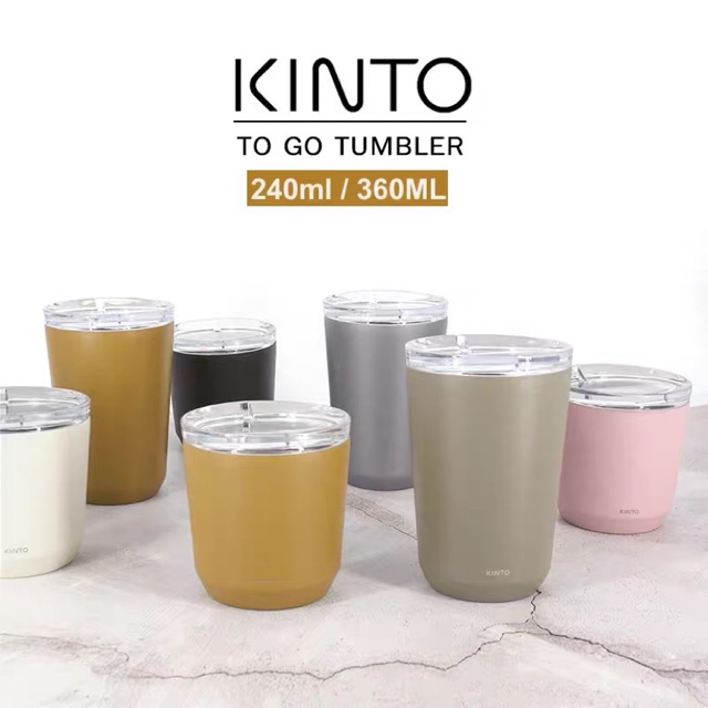 พร้อมส่ง แก้วน้ำ KINTO TO GO TUMBLER แก้วน้ำสายมินิมอลจากญี่ปุ่น เก็บ ...