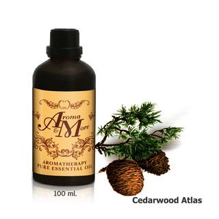 Aroma&amp;More Cedarwood Atlas Essential oil 100%-น้ำมันหอมระเหยซีด้าวูด แอทลาส 100%, Morocco 100ML