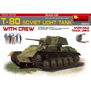 MiniArt 1/35 MI35243 T-80 SOVIET LIGHT TANK