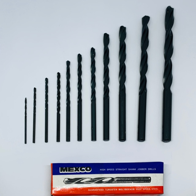 MEXCO ดอกสว่านเจาะเหล็กไฮสปีด HSS ขนาด 1.0 - 2.9 มิล
