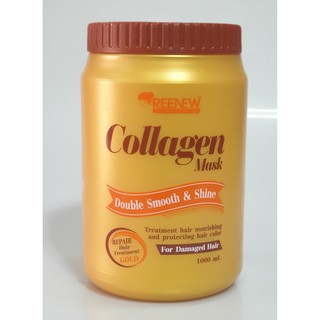 ทรีทเม้นท์คอลลาเจน Renew Collagen Mask 1,000ml  รีนิว ทรีทเม้น คอลราเจน รีนิวคอลลาเจน หมักผมคอลลาเจน บำรุงผม แห้งเสีย